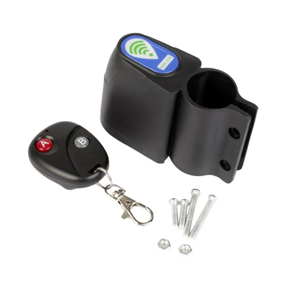 

Bicycle Bike Security Lock Wireless Remote Control Alarm Anti-Theft Alerter Bell Rear Light Taillight Accessories