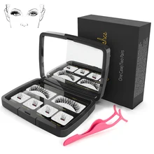 Магнитные ресницы ручной работы, натуральные накладные ресницы с заказной упаковкой, коробка для инструментов для макияжа, Акриловые Магнитные ресницы