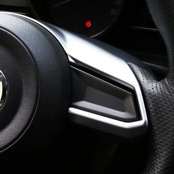 

For Mazda Cx-5 Cx5 2nd Gen KF 2017 2018 Interior Steering Wheel Button Panel Cover Trim Bezel Molding Garnish Decoration