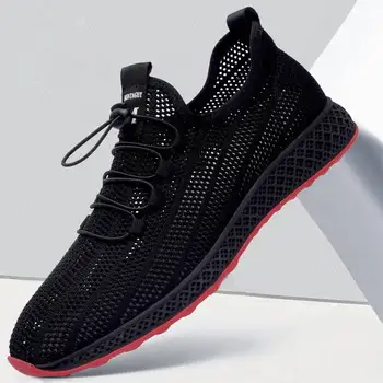 

Brand Men Shoes Casual Breathable Mesh Shoes Platform Men Male Shoes Hollow Sneakers Men Driving Shoes zapatillas hombre Flats
