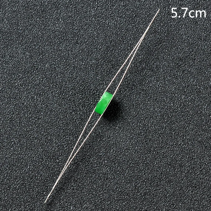 5.7 cm 5 шт. маленький ремесло большой глаз Бисероплетение Иглы ювелирных изделий DIY Изогнутые Резьбы Браслет ручной работы ожерелье Швейные нанизывающие жемчужины - Цвет: 5.7 cm