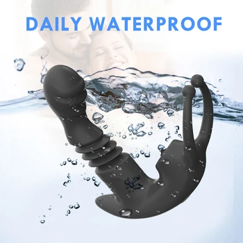 Prostate Massager Anal vibrators Thrusting Butt Plug Prostate testicle Licking Vibrator Stimulator Sex Toys for Men Gay Sex Shop 5