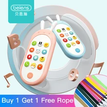 beiens телефон игрушки для детей от 0-12 мес, детские телефоны, детский телефон игрушка мобиль, игрушки для малышей музыкальные, держать телефон игрушечный, смартфон для ребенка