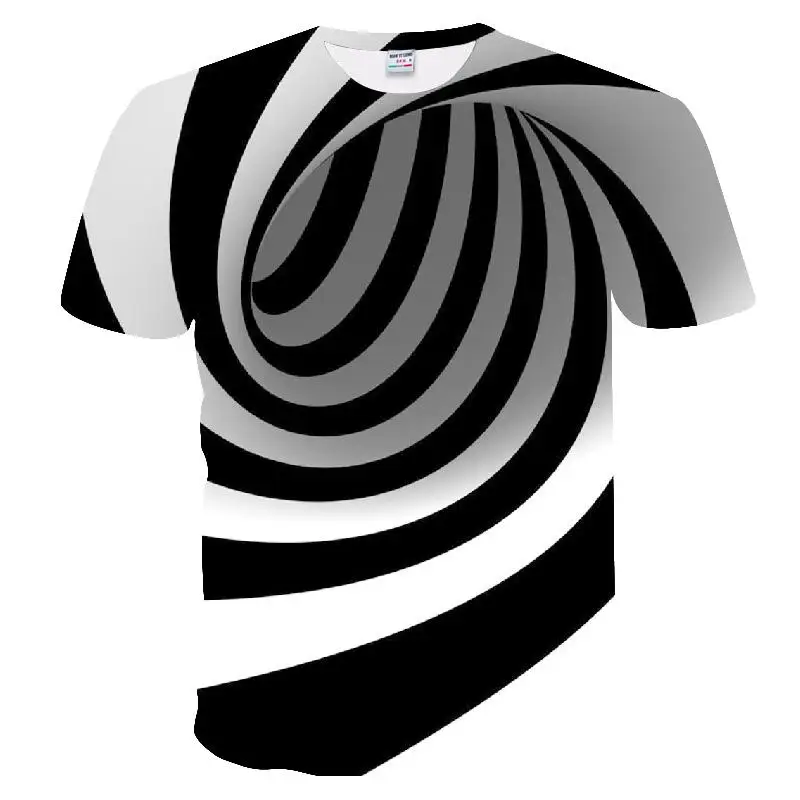 Мужская футболка Повседневная с коротким рукавом и круглым вырезом модная