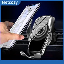 123x73x21 мм X5 smart sensor Автомобильная Беспроводная зарядка для huawei 10 Вт Беспроводное зарядное устройство для iphone Tpye-C Автомобильный держатель для Xiaomi