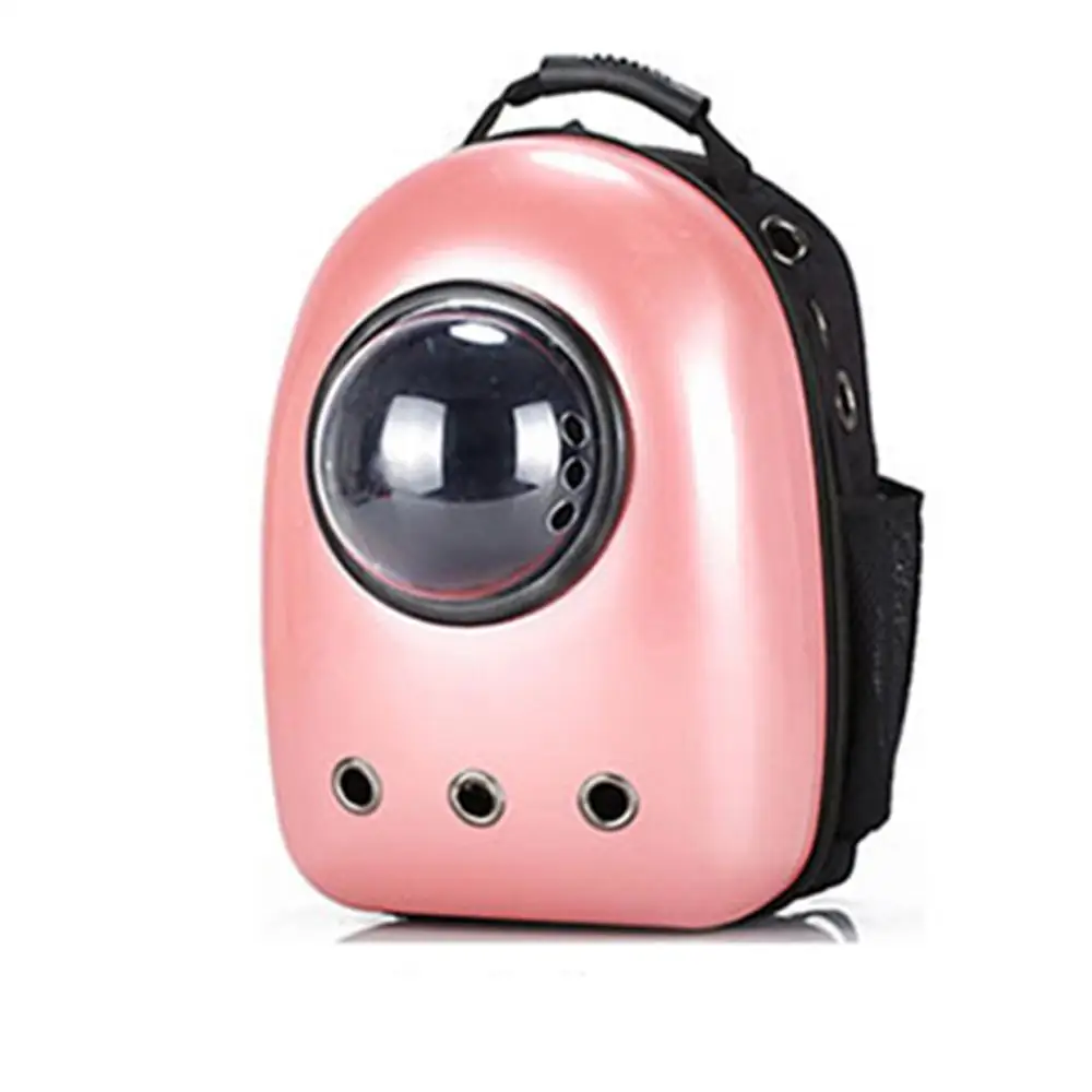 Pink Рюкзак для собак и кошек, дорожная переноска для кошек, двойная сумка на плечо, космическая капсула, рюкзак для кошек, сумка для маленьких питомцев, сумка для переноски кошек - Цвет: Pink