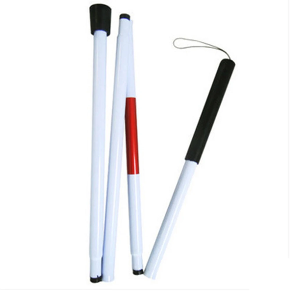 125cm Folding Blind Guide Stick With Reflector Tape Visually Impaired