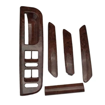 

5Pcs Car Door Handle Base Handle Cover Mahogany Lifter Switch Frame for Passat B5 3B1 867 F 171