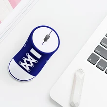 Портативная беспроводная мышь 2,4G Ультра-Бесшумная обувь в форме мыши для компьютера ноутбука OC