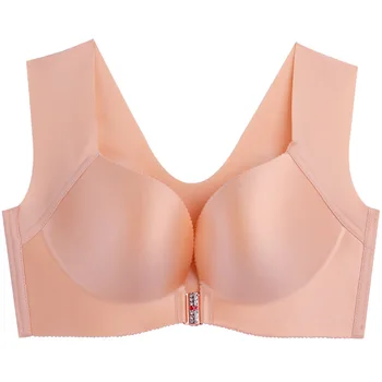 

Front Closure Women Bra Sexy Push Up Bralette Seamless Large Size 48 50 52 C D E Cup Wireless Brassiere Femme Tube Dropshipping