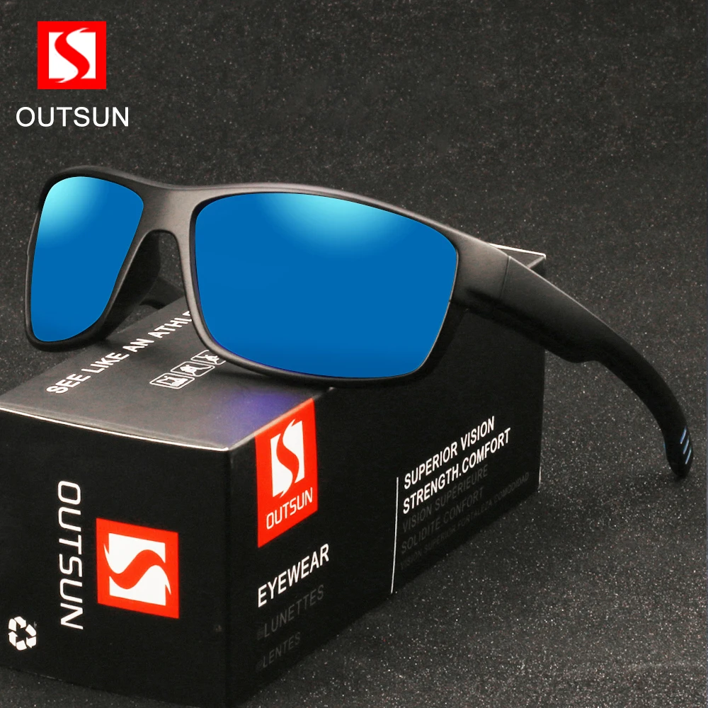 

OUTSUN Brand Polarized Sunglasses Men Brand Design Sport Luxury Vintage Male Sun Glasses For Men Driver Shades Oculos Dropship