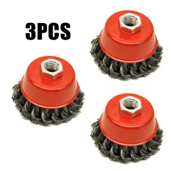 

Cleaning Wire Brush Polishing Workshop Tools Supplies Red 3 inch Wheel