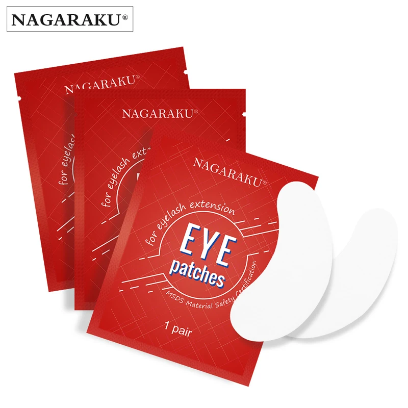 

NAGARAKU Eyelash Extension Eyepads Gel Eyepads Hydrogel Eyepatch 40 Pairs Pack Under Eyepads Sticker Wraps Make Up Tools