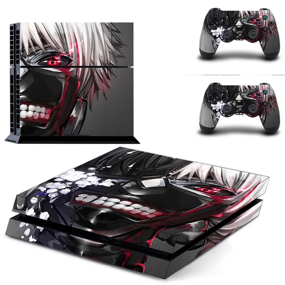Аниме, Токийский Гуль, полное покрытие, лицевые панели, наклейка для PS4, наклейка для playstation 4, консоль и контроллеры, наклейка для PS4