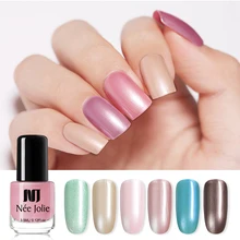 NEE JOLIE лак для ногтей мерцающий перламутровый блеск красочные блестящие, дизайн ногтей лак покрытые лаком ногти художественный дизайн сделай сам Маникюр 3,5 мл