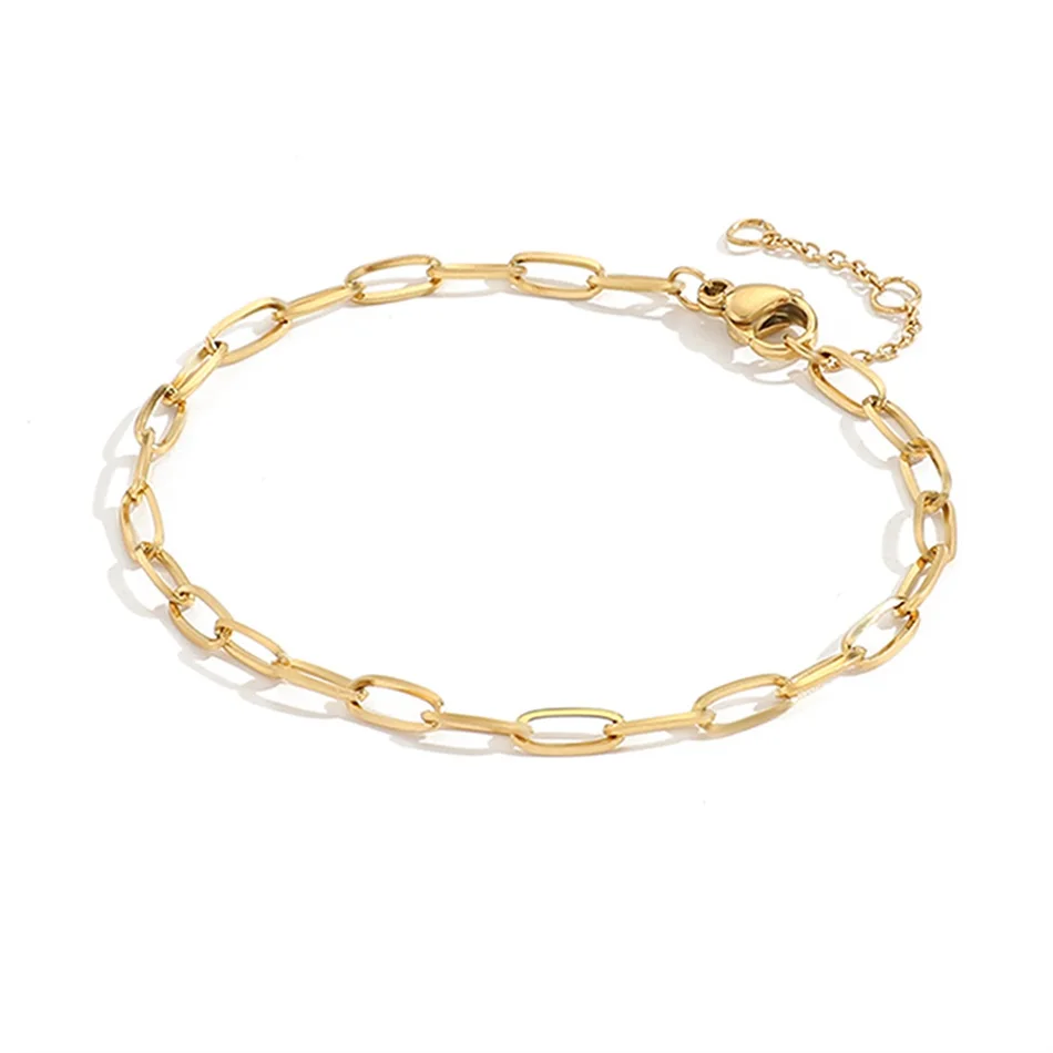 eManco adjustable gold stainless steel chain bracelets for women wholesale stainless steel jewelry women bracelets bangle bracelets for women