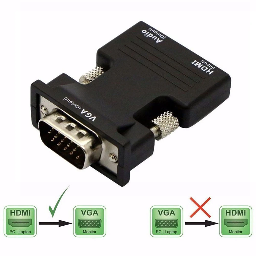 Кабель-переходник HDMI/VGA HD 1080p ЦАП для ПК ноутбуков медиаплееров проекторов |