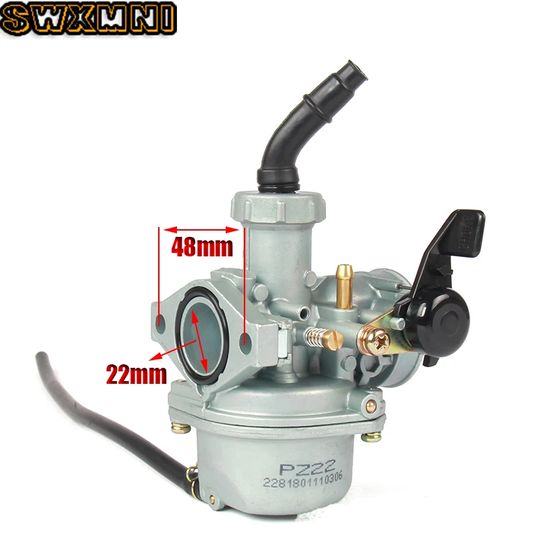 PZ22 22 мм Карбюратор с 38 мм воздушный фильтр для парка 125cc KAYO Apollo BSE Xmotos Kandi/dust/ATV обезьяна мотоциклы