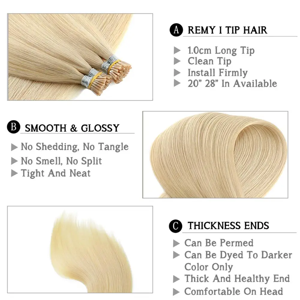 Neitsi двойной нарисованный Remy I Tip человеческие предварительно скрепленные кончики