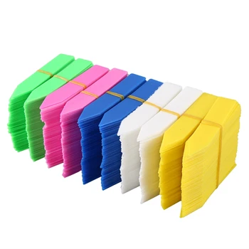 

Thickened Plant Labels and 500 Plastic Plant Labels, Used for Vegetables, Fruits, 5 Colors, Waterproof, Reusable