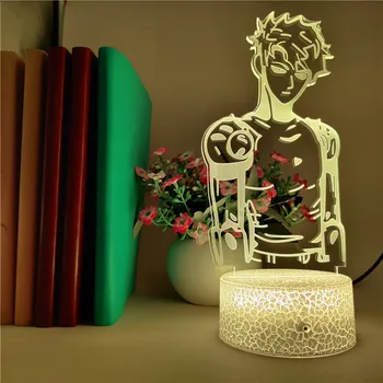

Bluetooth Speaker Anime One-Punch Man Genos Character Image Color Changing Led Night Light Home Party Decoration Table Lamp