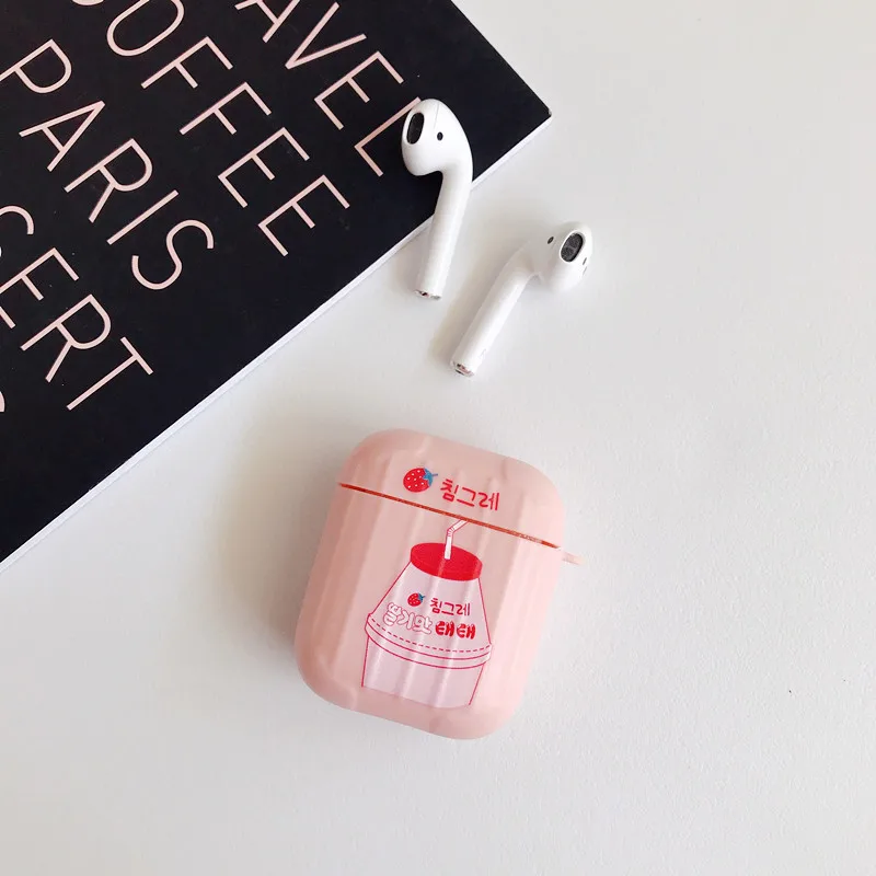 Чехол для AirPods, милый простой мини-бокс, Мультяшные аксессуары, защитный силиконовый чехол, Роскошный чехол для Air pods 2, чехол для наушников, funda - Цвет: A17