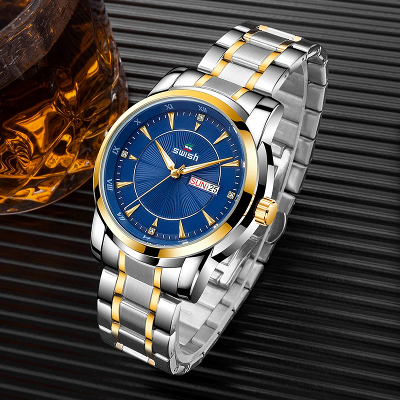 

Men Watch Relojes Para Hombre Men Military Quartz Montre Homme Analog Watch Stainless Steel Watch Luminous Display Men's Watches