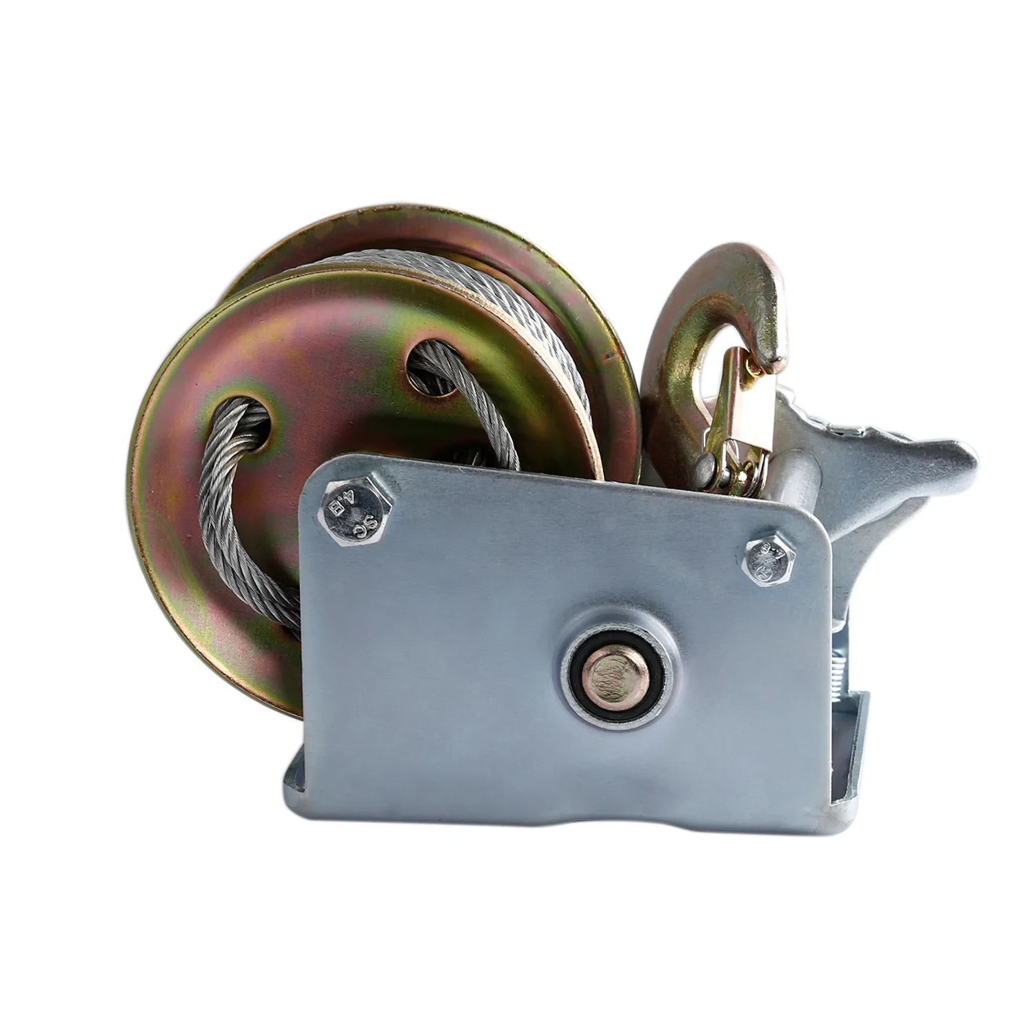 

363kg 10m Boat Truck Auto Hand Manual Galvanized Steel Winch Hand Tool Lifting Sling Lifting Tools Accessories