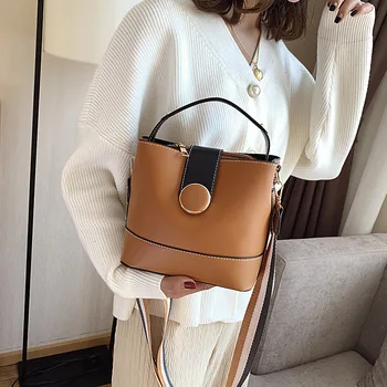 

Fashionable small bag female new 2020 trend line wild French niche crossbody bucket bag