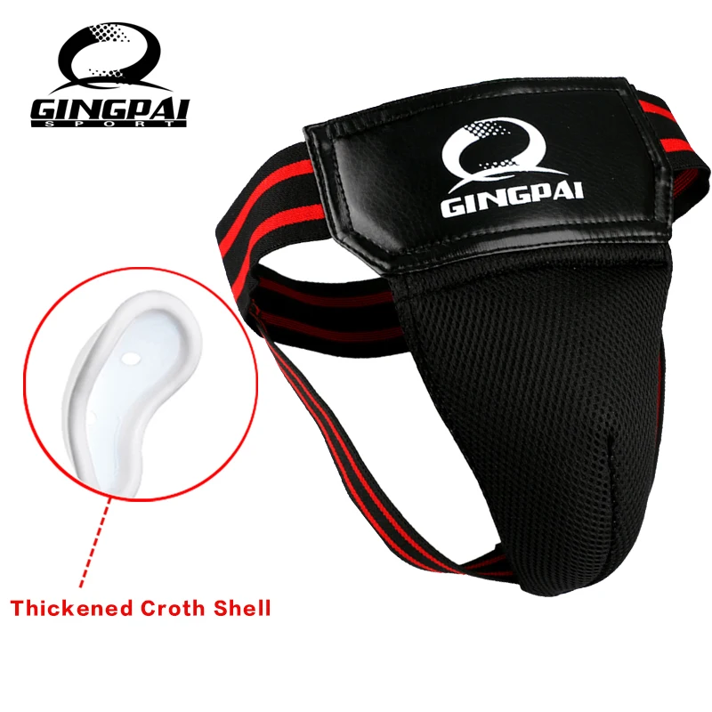 GINGPAI BOXING MMA Crotch Protector TKD Karate Groin Guard Groin