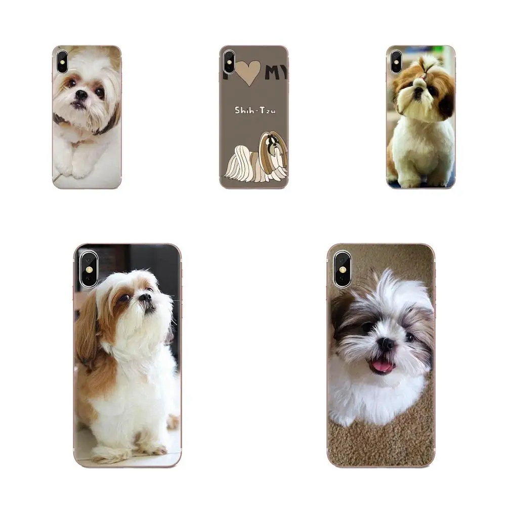 С изображением щенков тцу для Galaxy J1 J2 J3 J330 J4 J5 J6 J7 J730 J8 2015 2016 2017 2018 mini Pro мягкий чехол