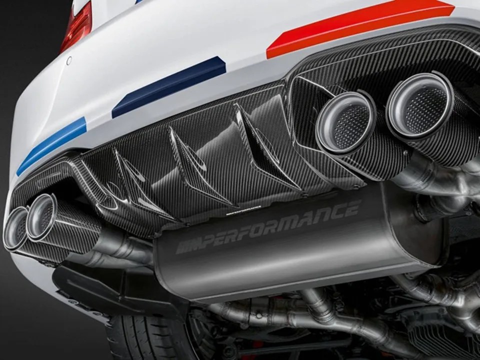 Выхлопная труба для автомобиля глянцевый карбоновый глушитель BMW M2 M3 M4 M5 M6 F87 F80 F82