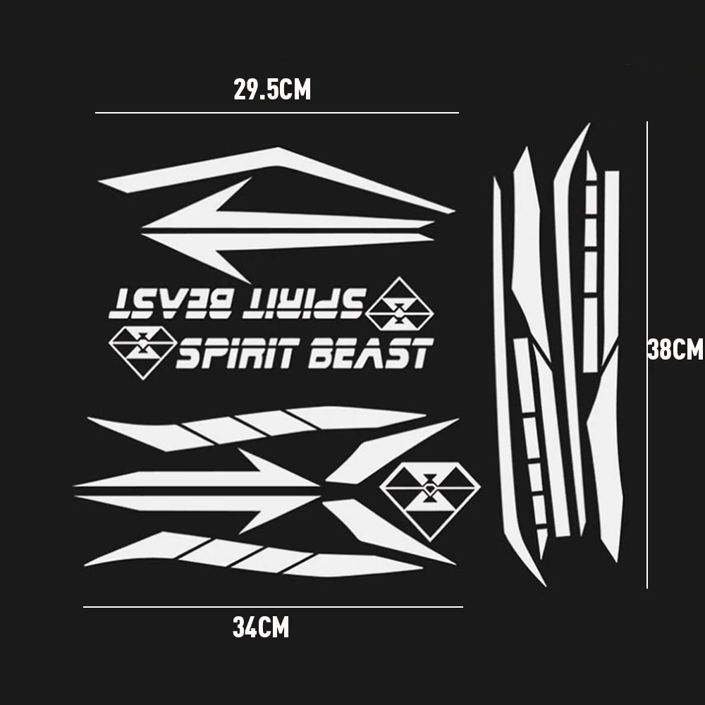 05 29.5-34-38CM SPIRIT BEAST мотоциклетная наклейка Moto Feul танк накладка мотоцикл наклейка s Мотокросс Pegatinas протектор - Цвет: 05 29.5-34-38CM