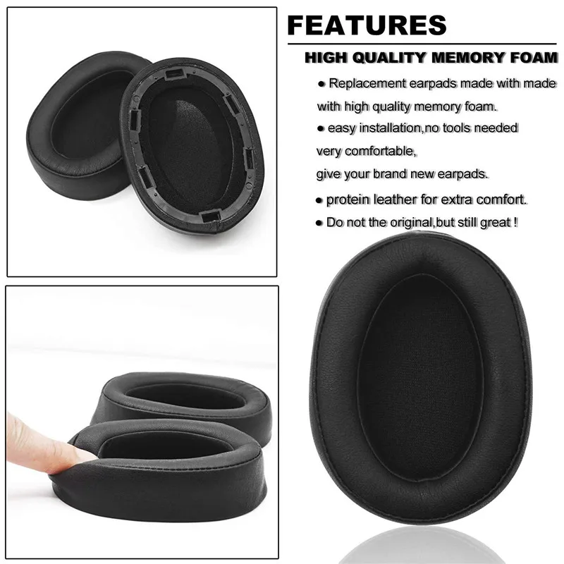 Сменные амбушюры для Sony MDR 100ABN WH H900N сменные наушников подушечки запасные