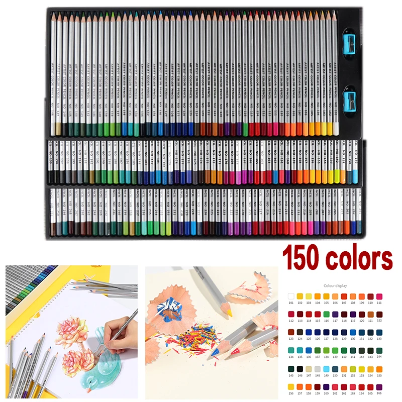 

150 colors/set Water Color Pencils Art Drawing Painting Artist Students Colored Pencils Set School Art Supplies