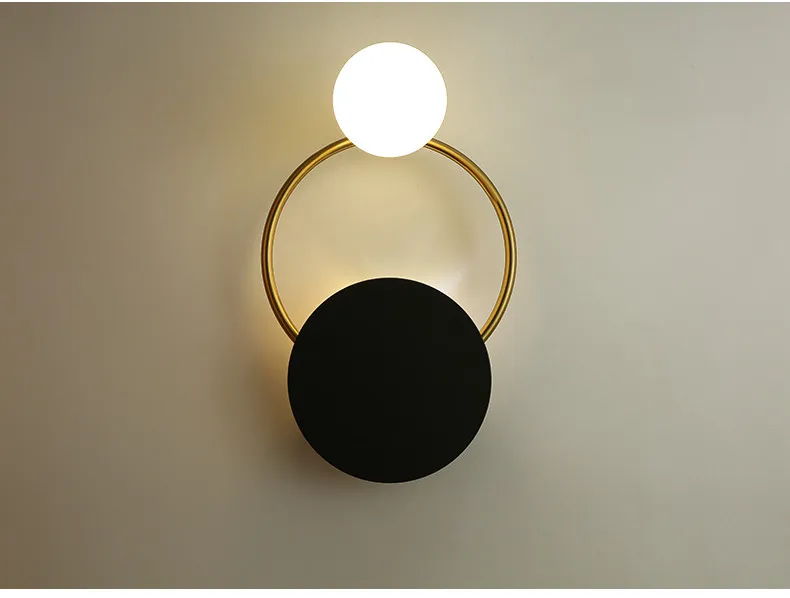 Современный металлический прикроватный светодиодный настенный светильник художественный латунный фойе фон для спальни ресторана настенный светильник для коридора осветительный светильник Luminiare