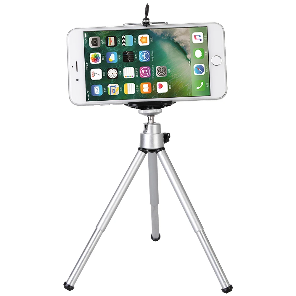 Tripods tripe cellular phone camera mobile holder monopod stand clip aluminium extension tripod for phone trip celular (3)
