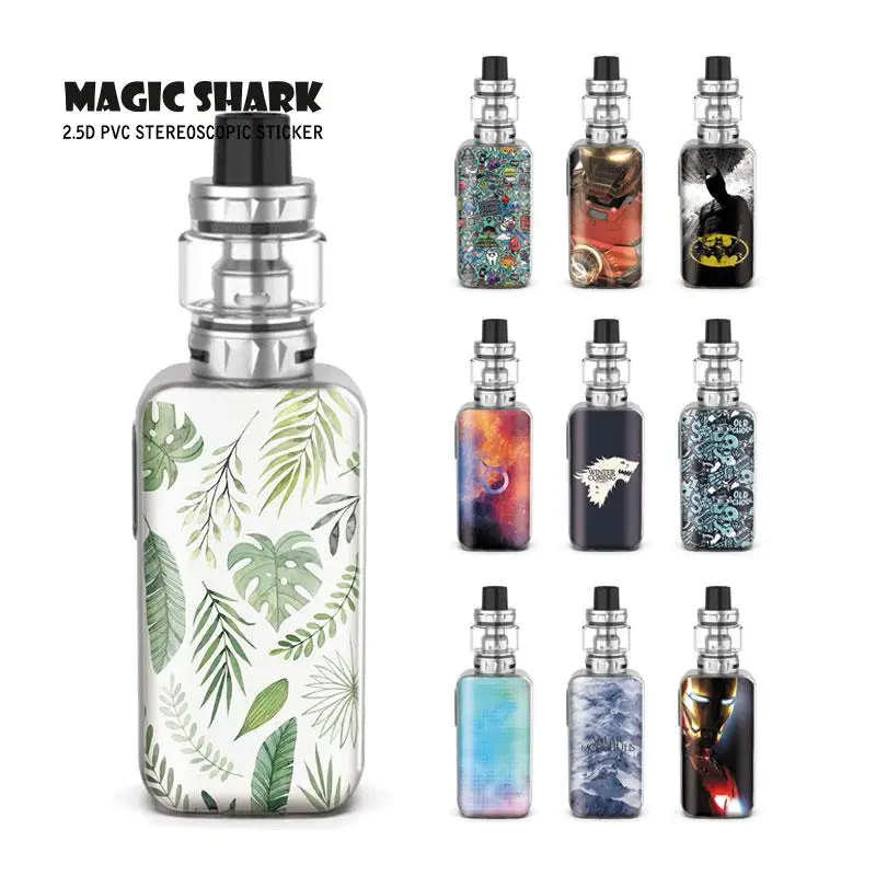 

Magic Shark New Winter Coming Skull Batman Iron Man Leaf Case Sticker Skin Back Film for Vaporesso Luxe S