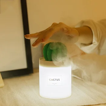 

3LIFE USB Air Humidifier Cactus Timing Aromatherapy Diffuser Mist Maker Fogger Mini Aroma Diffuser With Night Light Home