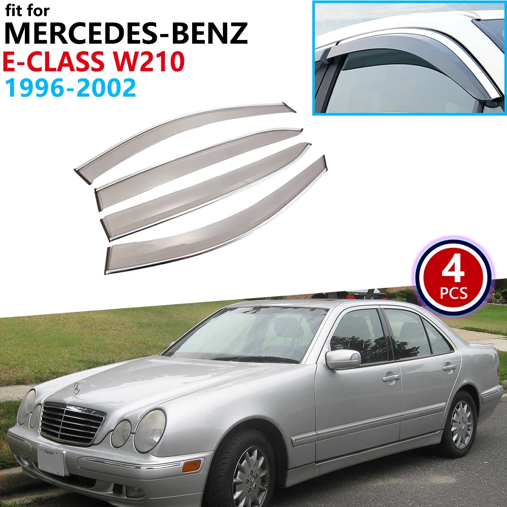 Для Mercedes Benz e класс W210 1996 1997 1998 1999 2000 2001 2002 окно козырек Vent тенты Дождь гвардии