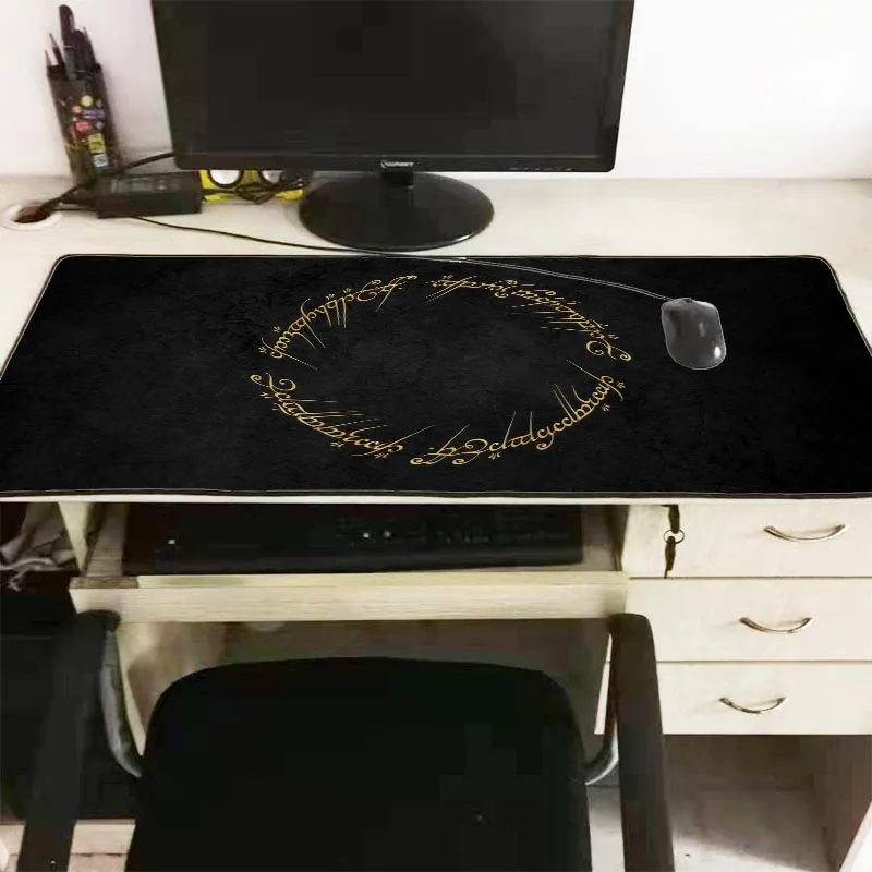 Фильм Властелин колец карта компьютер большой замок мыши края коврики для мыши украшают ваш стол нескользящая резиновая прокладка