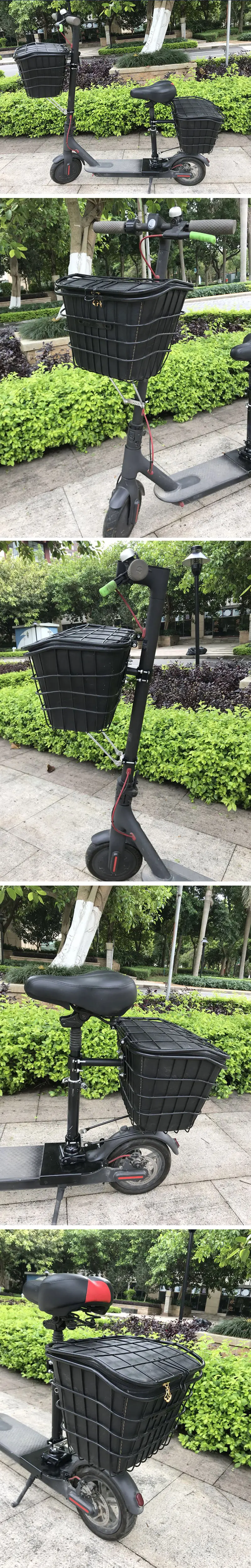 Задняя корзина для электрического скутера, передняя складная корзина ...