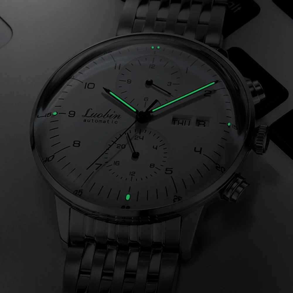 Mens Fashion Mechanical Watches Business Automatic Wristwatch Stainless Steel Luminous Designer Clock Reojes De Hombre New