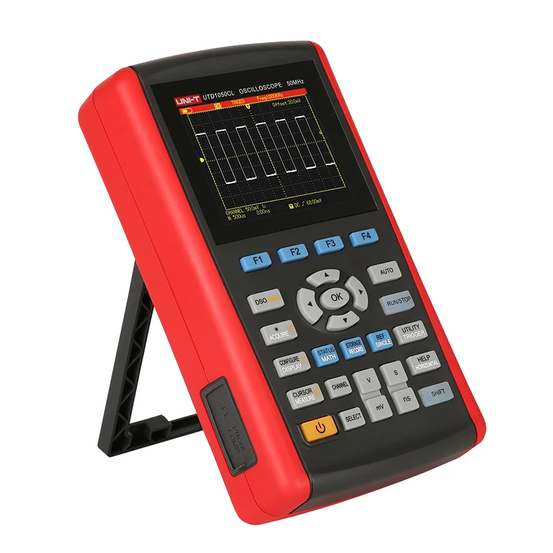 UNI-T UTD1050CL Ручной цифровой осциллограф Scopemeter мультиметр измеритель объема полностью автоматическая шкала осциллографы с мультиметром