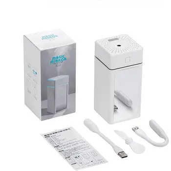 

Mirror Humidifier Car Usb Night Light Humidifier Home Makeup Mirror Portable Multi-Function Humidifier