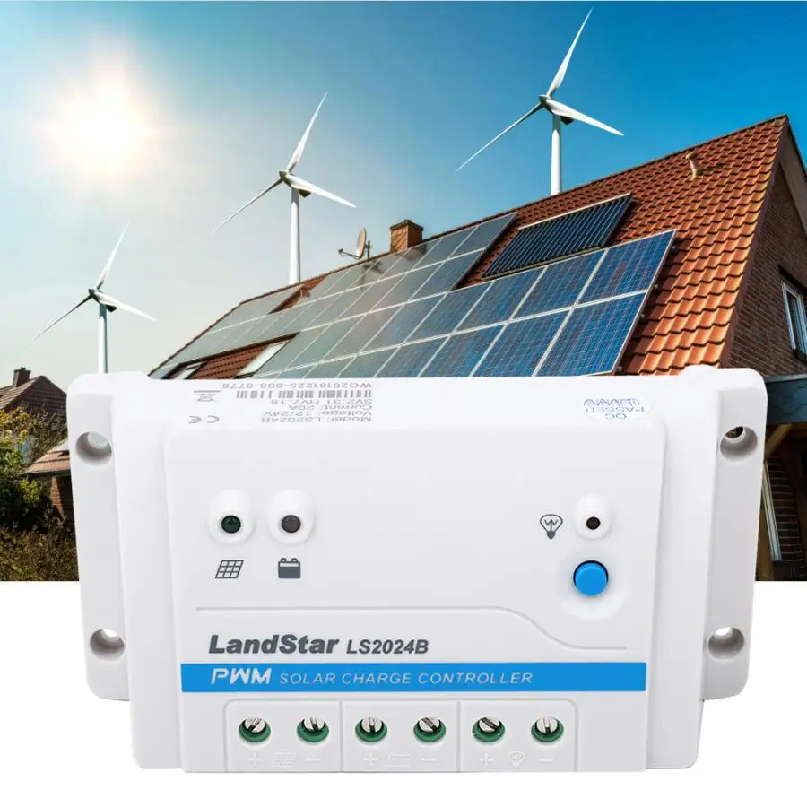 

20A 12V 24V Solar Battery Charge Controller LS2024B PWM Solar Power Charging/Discharging Controller