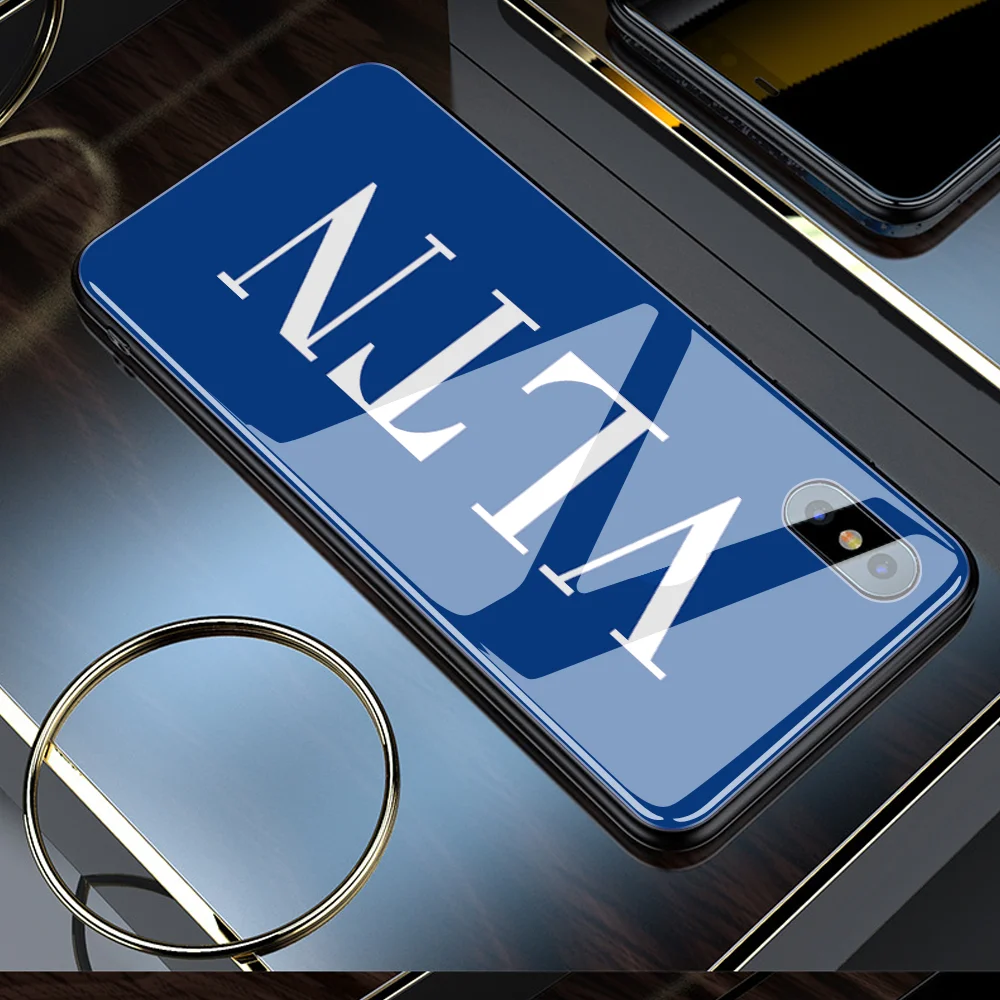 Стеклянный чехол для телефона iphone 11 Pro MAX XR X 7 Plus 6s 6 8 capa DIY ударопрочный стеклянный чехол для телефона iphone XS 5 5S SE на выбор - Цвет: 20596