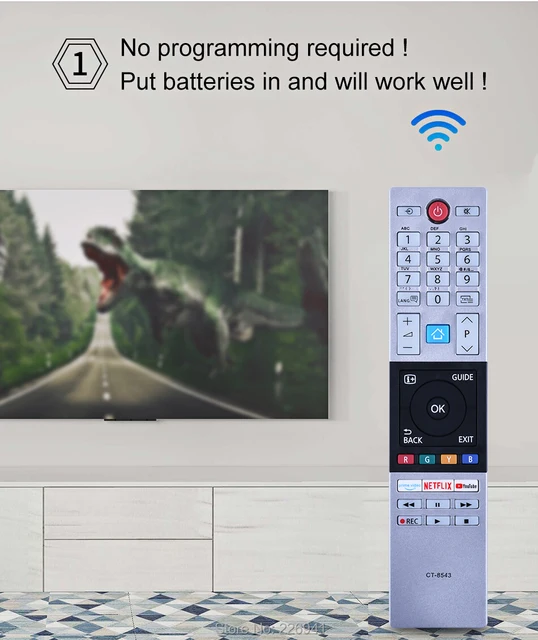 Telecomando Sostitutivo Per TV Toshiba - Compatibile Con 55UK3163DG, 50UK3163DG E Altri Modelli - Foto 6