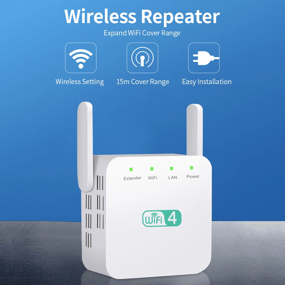 Усилитель сигнала Wi Fi 300 Мбит/с Беспроводной ретранслятор WiFi расширитель