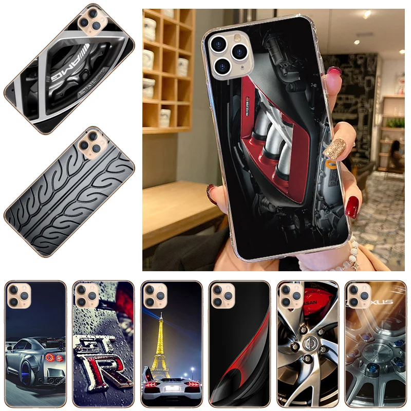 Крутой GTR спортивный автомобиль Мягкий ТПУ силиконовый чехол для телефона iPhone 13 12